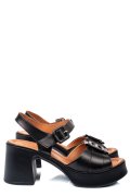 SANDALE NEGRE PIELE NATURALA 4S7707