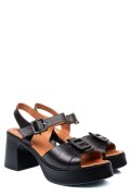 SANDALE NEGRE PIELE NATURALA 4S7707