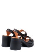 SANDALE NEGRE PIELE NATURALA 4S7707