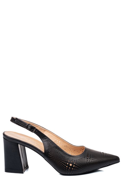 Pantofi negri piele naturala 2s77152