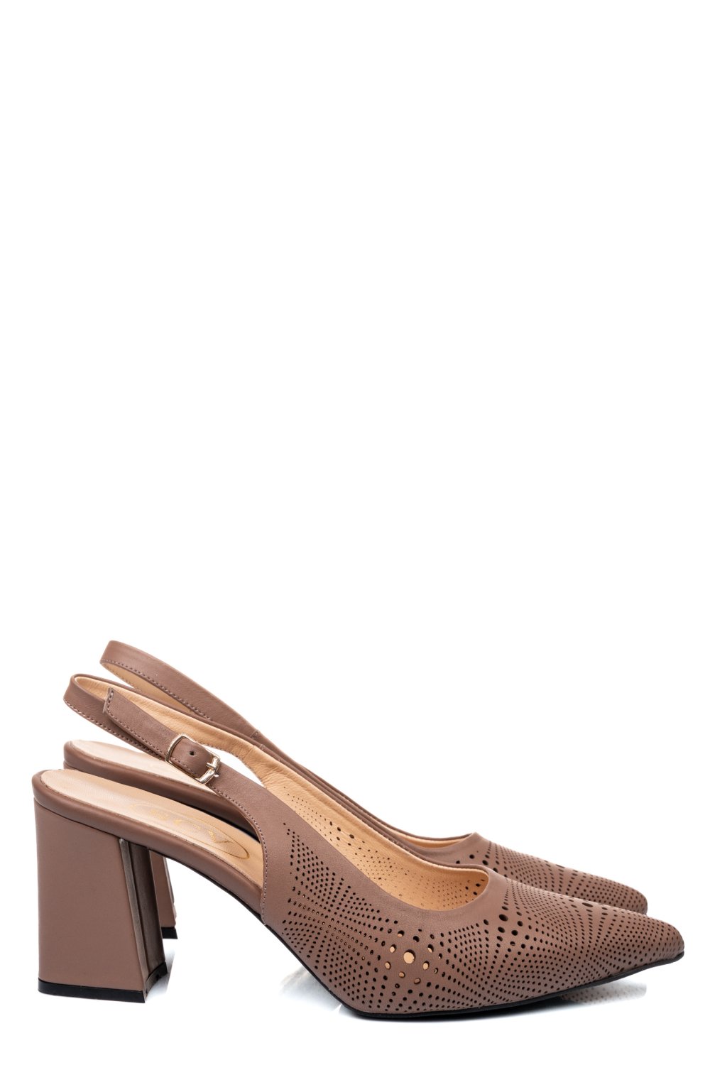 PANTOFI BEJ PIELE NATURALA 2S77152