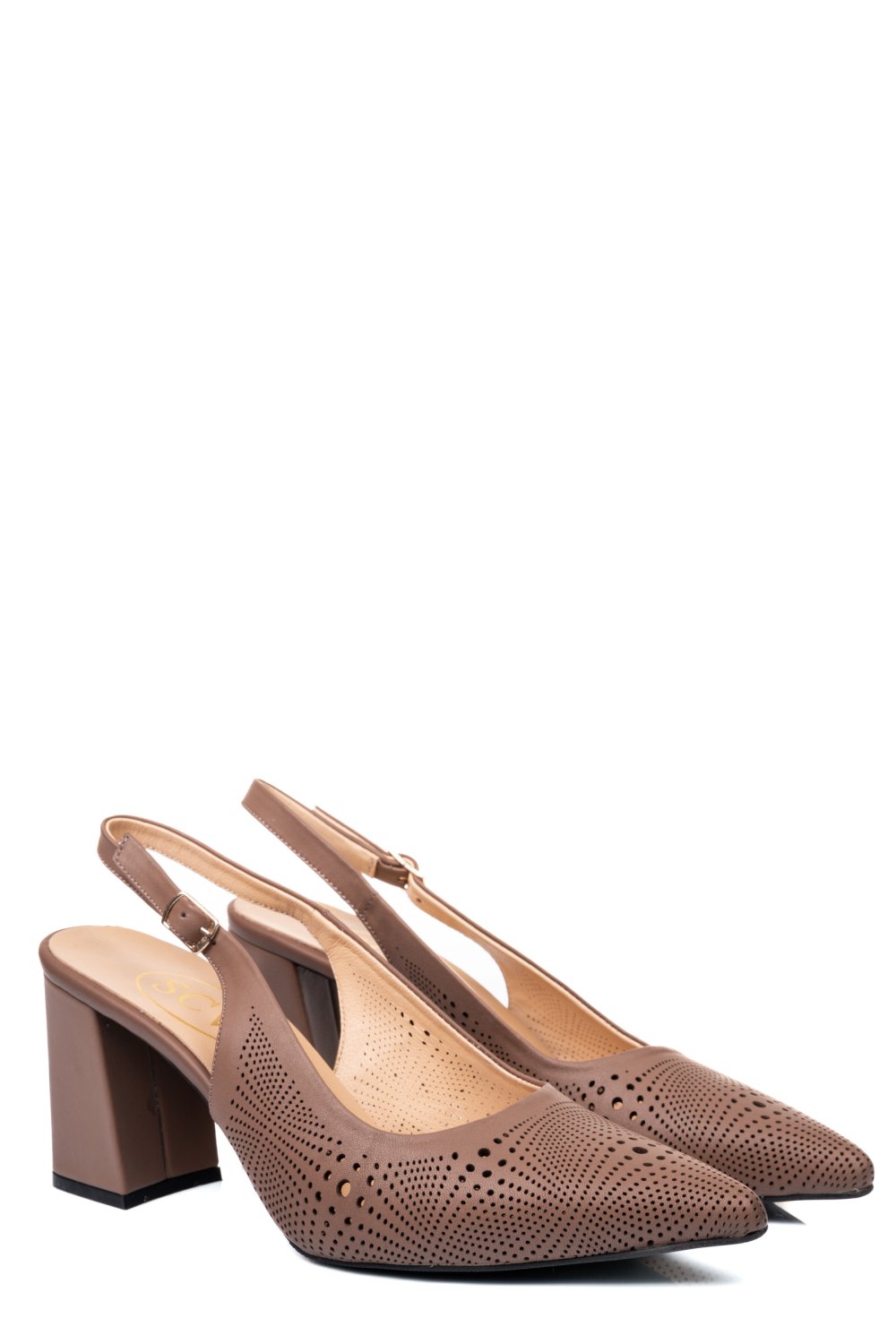 PANTOFI BEJ PIELE NATURALA 2S77152