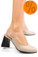 Pantofi bej piele naturala 5s77726