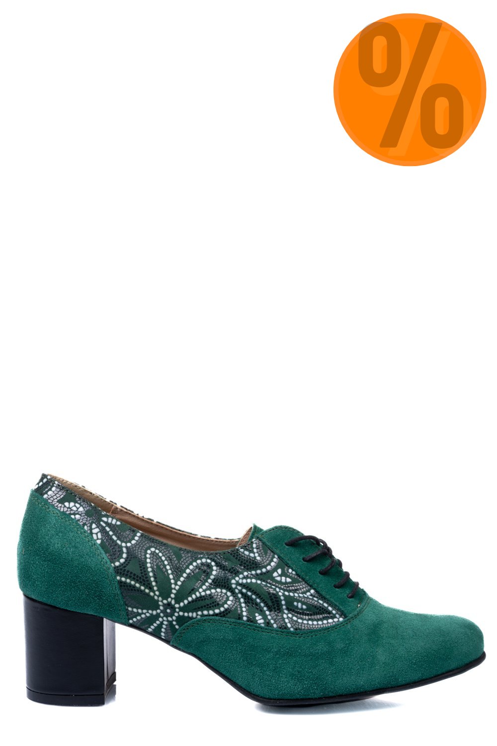 PANTOFI VERZI PIELE NATURALA INTOARSA 1S77515PA