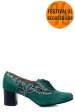 Pantofi verzi piele naturala intoarsa 1s77515pa