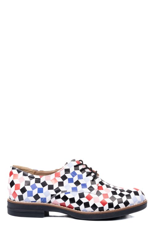 Pantofi multicolor caro piele naturala 2s77025