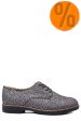 Pantofi argintiu negru piele naturala 2s77025