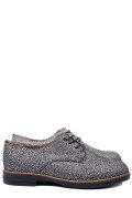 PANTOFI ARGINTIU NEGRU PIELE NATURALA 2S77025