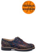 PANTOFI MULTICOLOR FLORAL PIELE NATURALA 2S77025