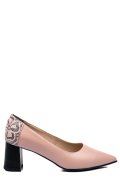 PANTOFI ROZ NEGRU PIELE NATURALA 5S77602
