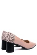 PANTOFI ROZ NEGRU PIELE NATURALA 5S77602
