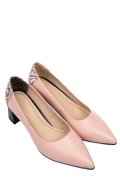 PANTOFI ROZ NEGRU PIELE NATURALA 5S77602