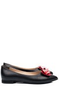BALERINI NEGRI PIELE NATURALA 3S7701