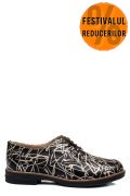 PANTOFI NEGRU AURIU PIELE NATURALA 2S77025