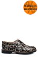 Pantofi negru auriu piele naturala 2s77025