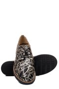 PANTOFI NEGRU AURIU PIELE NATURALA 2S77025