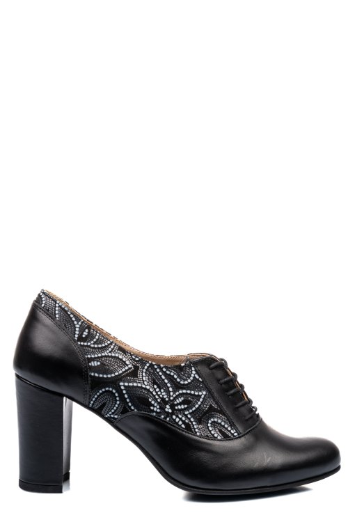 Pantofi negri piele naturala 1s77715
