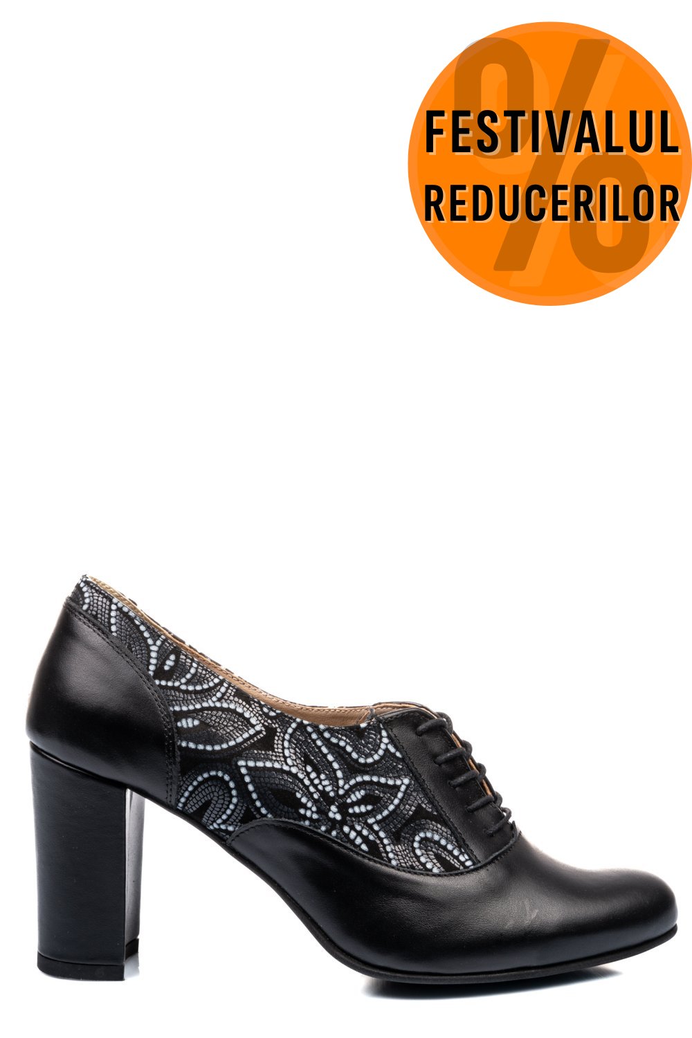 PANTOFI NEGRI PIELE NATURALA 1S77715