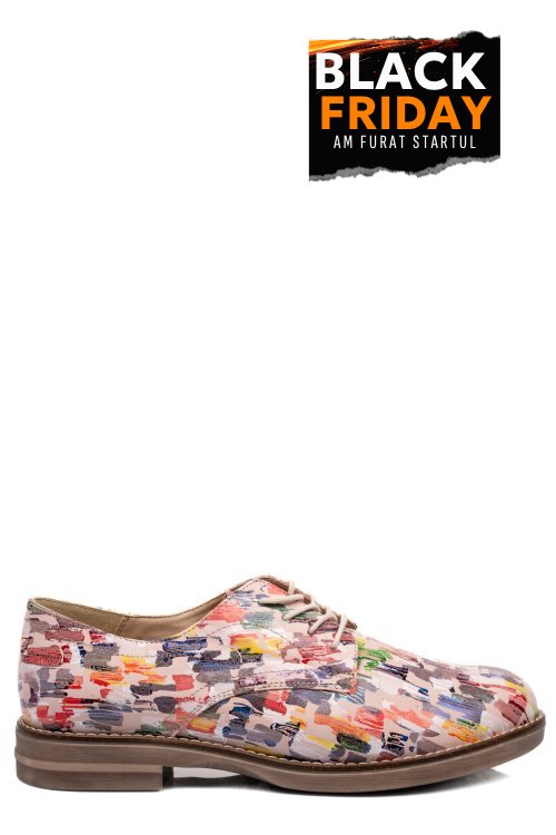 Pantofi roz picasso piele naturala 2s77025