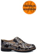 PANTOFI NEGRU CARO PIELE NATURALA 2S77025