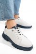 Pantofi sport white navy piele naturala fsp001699