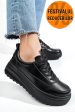 Pantofi sport negri piele naturala tsp3091