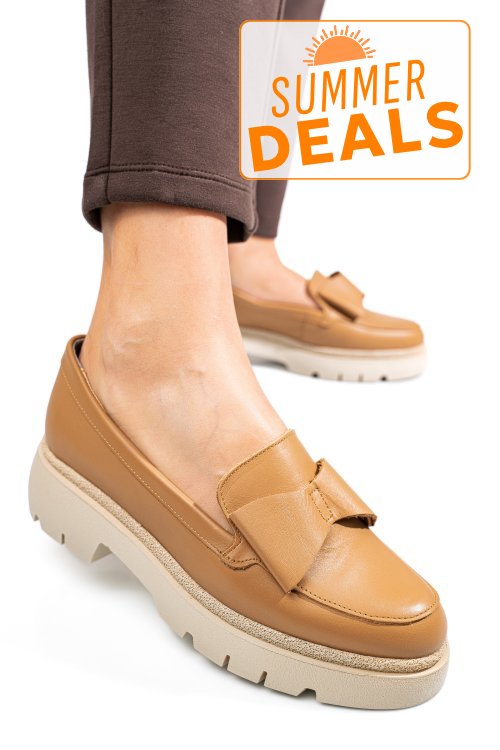 Mocasini cappuccino piele naturala 2s77115