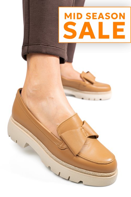 Mocasini cappuccino piele naturala 2s77115