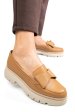 Mocasini cappuccino piele naturala 2s77115