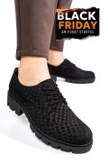 PANTOFI NEGRI CRO PIELE NATURALA INTOARSA DOLORES