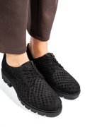 PANTOFI NEGRI CRO PIELE NATURALA INTOARSA DOLORES