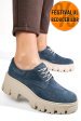 Pantofi bleu piele naturala intoarsa 2s77080