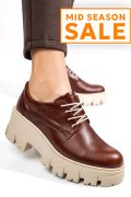 PANTOFI CASUAL FEMEI PIELE NATURALA MARO INCHIS 2S77080