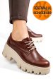 Pantofi casual femei piele naturala maro inchis 2s77080
