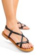 Sandale negre piele naturala as77ngela