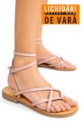 SANDALE ROZ PIELE NATURALA RS77OS637