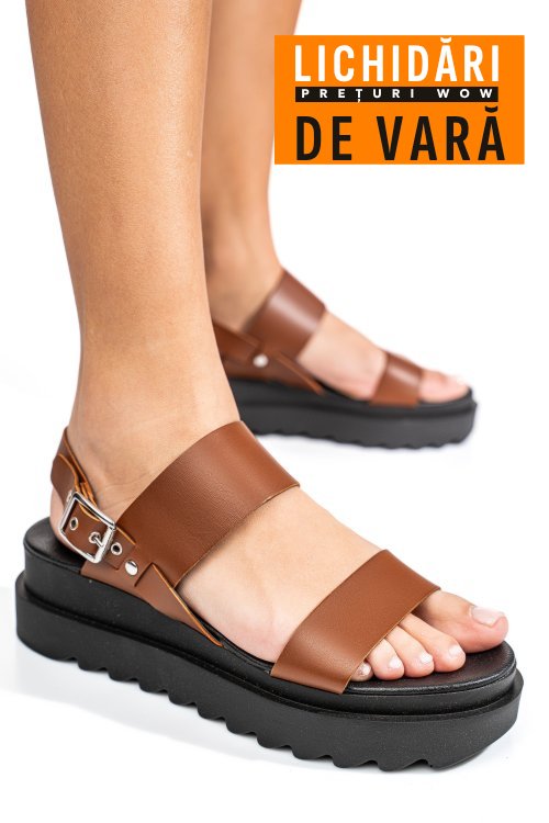 Sandale maro piele naturala 2s310
