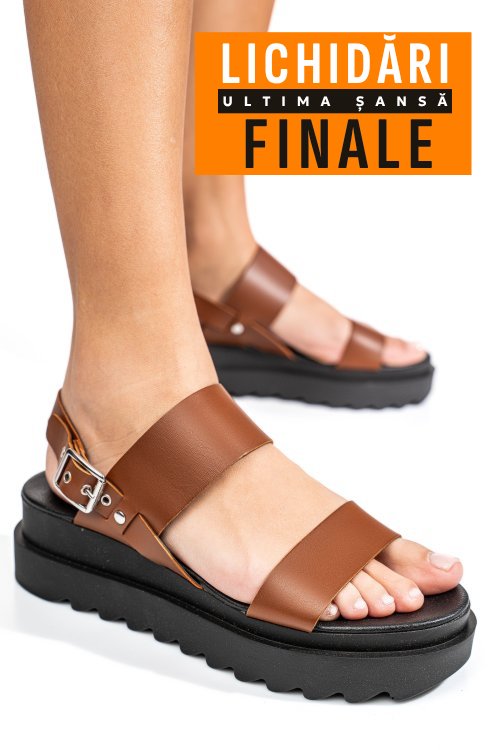 Sandale maro piele naturala 2s310
