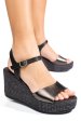 Sandale negre piele naturala 6s77441504