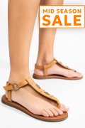 SANDALE MARO PIELE NATURALA 7S77095