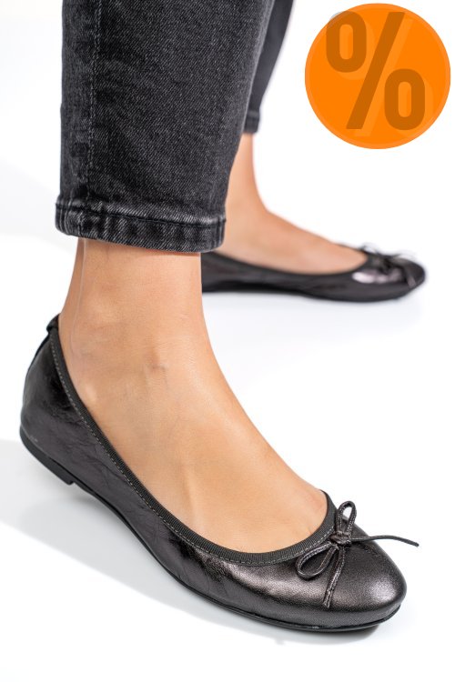 Balerini negri piele naturala 2s77045ven