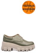 PANTOFI CASUAL FEMEI PIELE NATURALA OLIVE TALPA BEJ 2S77080