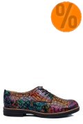 PANTOFI MULTICOLOR VIT PIELE NATURALA 2S77025