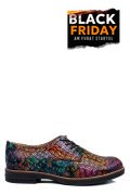 PANTOFI MULTICOLOR VIT PIELE NATURALA 2S77025