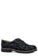 Pantofi bleumarin floral piele naturala 2s77025