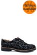 Pantofi bleumarin floral piele naturala 2s77025
