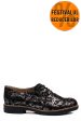 Pantofi negru argintiu piele naturala 2s77025