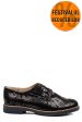 Pantofi negru floral piele naturala 2s77025