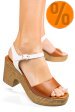 Sandale maro piele naturala 6711504