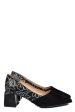 Pantofi negri piele naturala intoarsa 5s77460